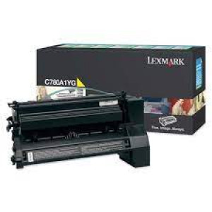 Lexmark C780A1YG Yellow Original Toner Cartridge (6000 Pages) for Lexmark C780, C780dn, C780n, C782dn, C782dtn, C782n, X782 mfp, X782e mfp, X782n mfp